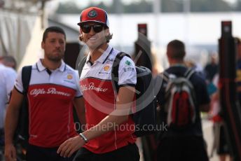 World © Octane Photographic Ltd. Formula 1 – German GP - Paddock. Alfa Romeo Racing C38 – Antonio Giovinazzi. Hockenheimring, Hockenheim, Germany. Friday 26th July 2019.