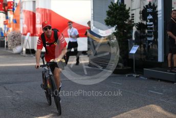 World © Octane Photographic Ltd. Formula 1 – German GP - Paddock. Scuderia Ferrari SF90 – Sebastian Vettel. Hockenheimring, Hockenheim, Germany. Friday 26th July 2019.