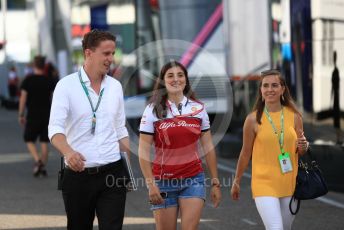 World © Octane Photographic Ltd. Formula 1 - German GP - Paddock. Tatiana Calderon - Development Driver Alfa Romeo Racing. Hockenheimring, Hockenheim, Germany. Friday 26th July 2019.