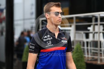 World © Octane Photographic Ltd. Formula 1 – German GP - Paddock. Scuderia Toro Rosso STR14 – Daniil Kvyat. Hockenheimring, Hockenheim, Germany. Saturday 27th July 2019.
