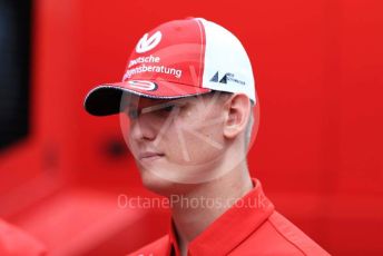 World © Octane Photographic Ltd. Formula 1 – German GP - Paddock. Scuderia Ferrari Junior Driver – Mick Schumacher. Hockenheimring, Hockenheim, Germany. Saturday 27th July 2019.