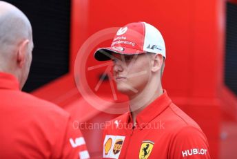 World © Octane Photographic Ltd. Formula 1 – German GP - Paddock. Scuderia Ferrari Junior Driver – Mick Schumacher. Hockenheimring, Hockenheim, Germany. Saturday 27th July 2019.