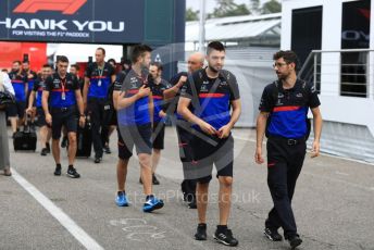 World © Octane Photographic Ltd. Formula 1 – German GP - Paddock. Scuderia Toro Rosso team arrive. Hockenheimring, Hockenheim, Germany. Sunday 28th July 2019.