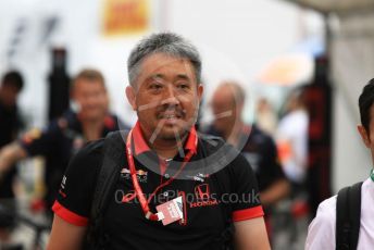 World © Octane Photographic Ltd. Formula 1 - German GP - Paddock. Masashi Yamamoto - General Manager of Honda’s motorsport division. Hockenheimring, Hockenheim, Germany. Sunday 28th July 2019.