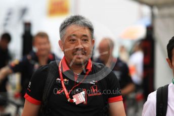 World © Octane Photographic Ltd. Formula 1 - German GP - Paddock.  Masashi Yamamoto - General Manager of Honda’s motorsport division. Hockenheimring, Hockenheim, Germany. Sunday 28th July 2019.