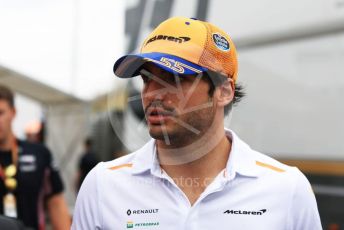 World © Octane Photographic Ltd. Formula 1 – German GP - Paddock. McLaren MCL34 – Carlos Sainz. Hockenheimring, Hockenheim, Germany. Sunday 28th July 2019.