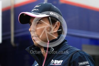 World © Octane Photographic Ltd. Formula 1 – German GP - Paddock. SportPesa Racing Point RP19 - Sergio Perez. Hockenheimring, Hockenheim, Germany. Sunday 28th July 2019.