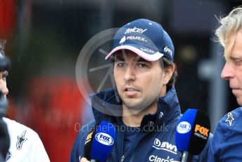 World © Octane Photographic Ltd. Formula 1 – German GP - Paddock. SportPesa Racing Point RP19 - Sergio Perez. Hockenheimring, Hockenheim, Germany. Sunday 28th July 2019.