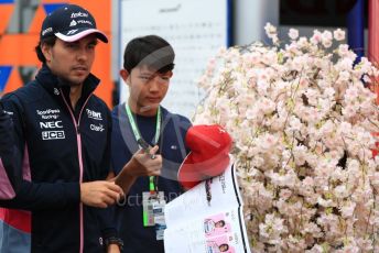 World © Octane Photographic Ltd. Formula 1 – German GP - Paddock. SportPesa Racing Point RP19 - Sergio Perez. Hockenheimring, Hockenheim, Germany. Sunday 28th July 2019.