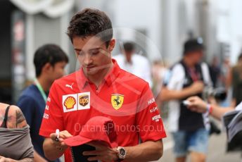 World © Octane Photographic Ltd. Formula 1 – German GP - Paddock. Scuderia Ferrari SF90 – Charles Leclerc. Hockenheimring, Hockenheim, Germany. Sunday 28th July 2019.