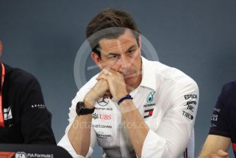 World © Octane Photographic Ltd. Formula 1 - German GP – Friday FIA Team Press Conference. Toto Wolff - Executive Director & Head of Mercedes - Benz Motorsport. Hockenheimring, Hockenheim, Germany. Friday 26th July 2019.