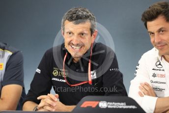 World © Octane Photographic Ltd. Formula 1 - German GP – Friday FIA Team Press Conference. Guenther Steiner - Team Principal of Rich Energy Haas F1 Team. Hockenheimring, Hockenheim, Germany. Friday 26th July 2019.