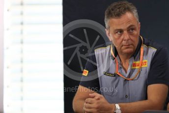 World © Octane Photographic Ltd. Formula 1 - German GP – Friday FIA Team Press Conference. Mario Isola – Pirelli Head of Car Racing. Hockenheimring, Hockenheim, Germany. Friday 26th July 2019.