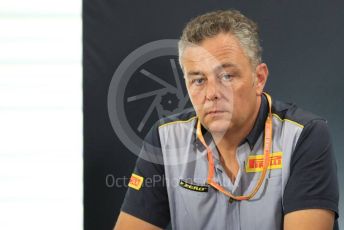 World © Octane Photographic Ltd. Formula 1 - German GP – Friday FIA Team Press Conference. Mario Isola – Pirelli Head of Car Racing. Hockenheimring, Hockenheim, Germany. Friday 26th July 2019.