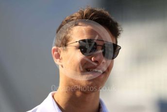 World © Octane Photographic Ltd. Formula 1 – German GP - Paddock. McLaren MCL34 – Lando Norris. Hockenheimring, Hockenheim, Germany. Thursday 25th July 2019.