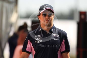 World © Octane Photographic Ltd. Formula 1 – German GP - Paddock. SportPesa Racing Point RP19 - Sergio Perez. Hockenheimring, Hockenheim, Germany. Thursday 25th July 2019.