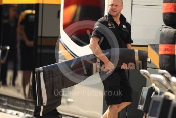 World © Octane Photographic Ltd. Formula 1 – German GP - Paddock. Rich Energy Haas F1 Team receive parts. Hockenheimring, Hockenheim, Germany. Thursday 25th July 2019.