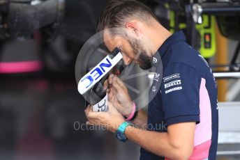 World © Octane Photographic Ltd. Formula 1 – German GP - Paddock. SportPesa Racing Point RP19. Hockenheimring, Hockenheim, Germany. Thursday 25th July 2019.