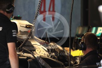 World © Octane Photographic Ltd. Formula 1 – German GP - Paddock. Mercedes AMG Petronas Motorsport AMG F1 W10 EQ Power+ - Lewis Hamilton. Hockenheimring, Hockenheim, Germany. Thursday 25th July 2019.