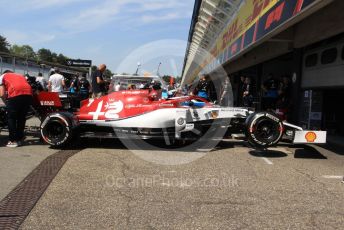 World © Octane Photographic Ltd. Formula 1 – German GP - Paddock. Alfa Romeo Racing C38 – Kimi Raikkonen. Hockenheimring, Hockenheim, Germany. Thursday 25th July 2019.