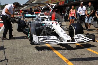 World © Octane Photographic Ltd. Formula 1 – German GP - Paddock. Mercedes AMG Petronas Motorsport AMG F1 W10 EQ Power+. Hockenheimring, Hockenheim, Germany. Thursday 25th July 2019.