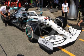 World © Octane Photographic Ltd. Formula 1 – German GP - Paddock. Mercedes AMG Petronas Motorsport AMG F1 W10 EQ Power+. Hockenheimring, Hockenheim, Germany. Thursday 25th July 2019.