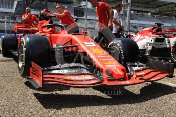 World © Octane Photographic Ltd. Formula 1 – German GP - Paddock. Scuderia Ferrari SF90. Hockenheimring, Hockenheim, Germany. Thursday 25th July 2019.