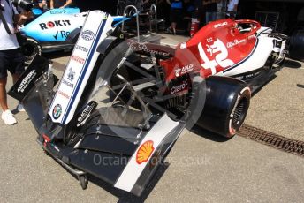 World © Octane Photographic Ltd. Formula 1 – German GP - Paddock. Alfa Romeo Racing C38 – Kimi Raikkonen. Hockenheimring, Hockenheim, Germany. Thursday 25th July 2019.