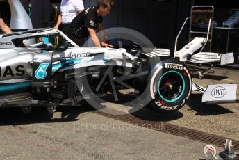 World © Octane Photographic Ltd. Formula 1 – German GP - Paddock. Mercedes AMG Petronas Motorsport AMG F1 W10 EQ Power+. Hockenheimring, Hockenheim, Germany. Thursday 25th July 2019.