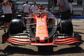 World © Octane Photographic Ltd. Formula 1 – German GP - Paddock. Scuderia Ferrari SF90. Hockenheimring, Hockenheim, Germany. Thursday 25th July 2019.