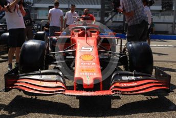 World © Octane Photographic Ltd. Formula 1 – German GP - Paddock. Scuderia Ferrari SF90. Hockenheimring, Hockenheim, Germany. Thursday 25th July 2019.