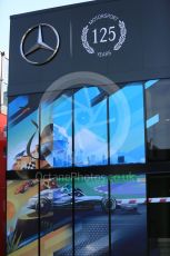 World © Octane Photographic Ltd. Formula 1 – German GP - Paddock. 125 years of Mercedes motorsport. Hockenheimring, Hockenheim, Germany. Thursday 25th July 2019.