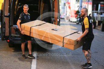 World © Octane Photographic Ltd. Formula 1 – German GP - Paddock. Renault Sport F1 Team receive parts for the car. Hockenheimring, Hockenheim, Germany. Thursday 25th July 2019.