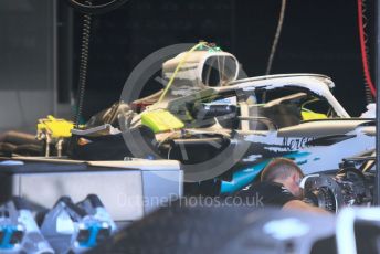 World © Octane Photographic Ltd. Formula 1 – German GP - Paddock. Mercedes AMG Petronas Motorsport AMG F1 W10 EQ Power+. Hockenheimring, Hockenheim, Germany. Thursday 25th July 2019.