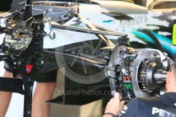 World © Octane Photographic Ltd. Formula 1 – German GP - Paddock. Mercedes AMG Petronas Motorsport AMG F1 W10 EQ Power+. Hockenheimring, Hockenheim, Germany. Thursday 25th July 2019.