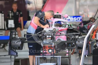 World © Octane Photographic Ltd. Formula 1 – German GP - Paddock. SportPesa Racing Point RP19 - Sergio Perez. Hockenheimring, Hockenheim, Germany. Thursday 25th July 2019.