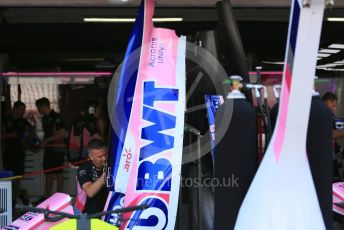 World © Octane Photographic Ltd. Formula 1 – German GP - Paddock. SportPesa Racing Point RP19. Hockenheimring, Hockenheim, Germany. Thursday 25th July 2019.