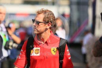 World © Octane Photographic Ltd. Formula 1 – German GP - Paddock. Scuderia Ferrari SF90 – Sebastian Vettel. Hockenheimring, Hockenheim, Germany. Thursday 25th July 2019.