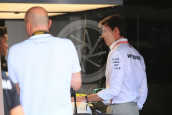 World © Octane Photographic Ltd. Formula 1 - German GP - Paddock. Toto Wolff - Executive Director & Head of Mercedes - Benz Motorsport. Hockenheimring, Hockenheim, Germany. Thursday 25th July 2019.