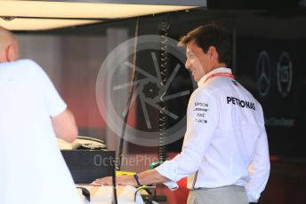 World © Octane Photographic Ltd. Formula 1 - German GP - Paddock. Toto Wolff - Executive Director & Head of Mercedes - Benz Motorsport. Hockenheimring, Hockenheim, Germany. Thursday 25th July 2019.