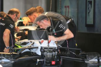 World © Octane Photographic Ltd. Formula 1 – German GP - Paddock. Mercedes AMG Petronas Motorsport AMG F1 W10 EQ Power+. Hockenheimring, Hockenheim, Germany. Thursday 25th July 2019.