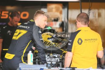 World © Octane Photographic Ltd. Formula 1 – German GP - Paddock. Renault Sport F1 Team RS19 – Nico Hulkenberg. Hockenheimring, Hockenheim, Germany. Thursday 25th July 2019.