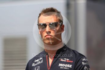 World © Octane Photographic Ltd. Formula 1 – German GP - Paddock. Scuderia Toro Rosso STR14 – Daniil Kvyat. Hockenheimring, Hockenheim, Germany. Thursday 25th July 2019.