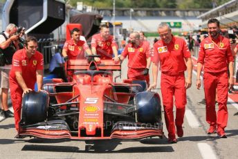 World © Octane Photographic Ltd. Formula 1 – German GP - Paddock. Scuderia Ferrari SF90. Hockenheimring, Hockenheim, Germany. Thursday 25th July 2019.