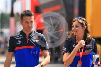 World © Octane Photographic Ltd. Formula 1 – German GP - Paddock. Scuderia Toro Rosso STR14 – Alexander Albon. Hockenheimring, Hockenheim, Germany. Thursday 25th July 2019.