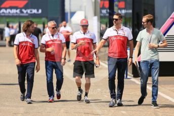 World © Octane Photographic Ltd. Formula 1 – German GP - Paddock. Alfa Romeo Racing C38 – Kimi Raikkonen. Hockenheimring, Hockenheim, Germany. Thursday 25th July 2019.