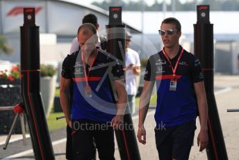 World © Octane Photographic Ltd. Formula 1 – German GP - Paddock. Scuderia Toro Rosso STR14 – Daniil Kvyat. Hockenheimring, Hockenheim, Germany. Thursday 25th July 2019.