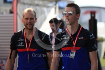 World © Octane Photographic Ltd. Formula 1 – German GP - Paddock. Scuderia Toro Rosso STR14 – Daniil Kvyat. Hockenheimring, Hockenheim, Germany. Thursday 25th July 2019.