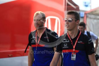 World © Octane Photographic Ltd. Formula 1 – German GP - Paddock. Scuderia Toro Rosso STR14 – Daniil Kvyat. Hockenheimring, Hockenheim, Germany. Thursday 25th July 2019.