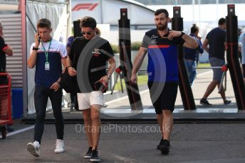 World © Octane Photographic Ltd. Formula 1 – German GP - Paddock. Scuderia Ferrari SF90 – Charles Leclerc and brother Arthur Leclerc. Hockenheimring, Hockenheim, Germany. Thursday 25th July 2019.
